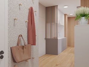 Apartament z ażurową kuchnią - Hol / przedpokój, styl minimalistyczny - zdjęcie od Xicorra Living