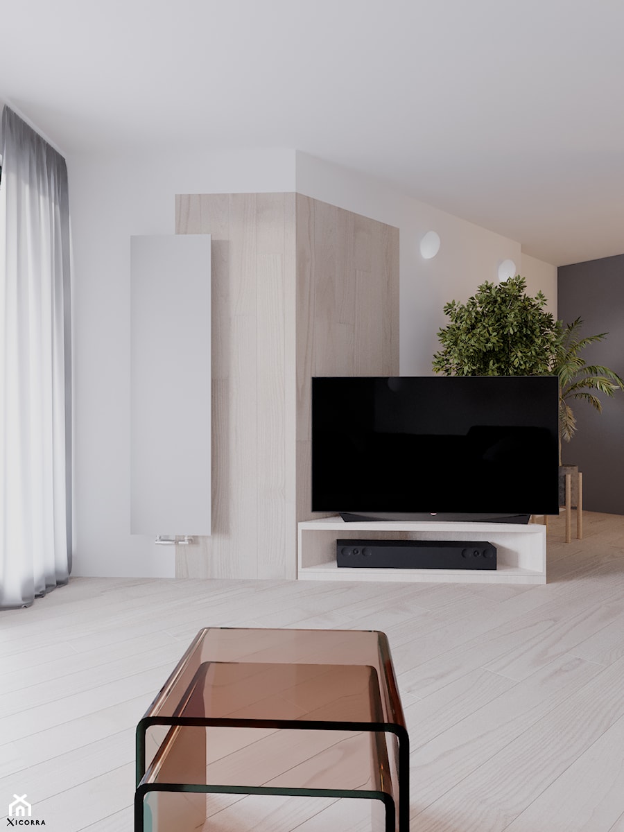 Apartament na słupach - Salon, styl nowoczesny - zdjęcie od Xicorra Living