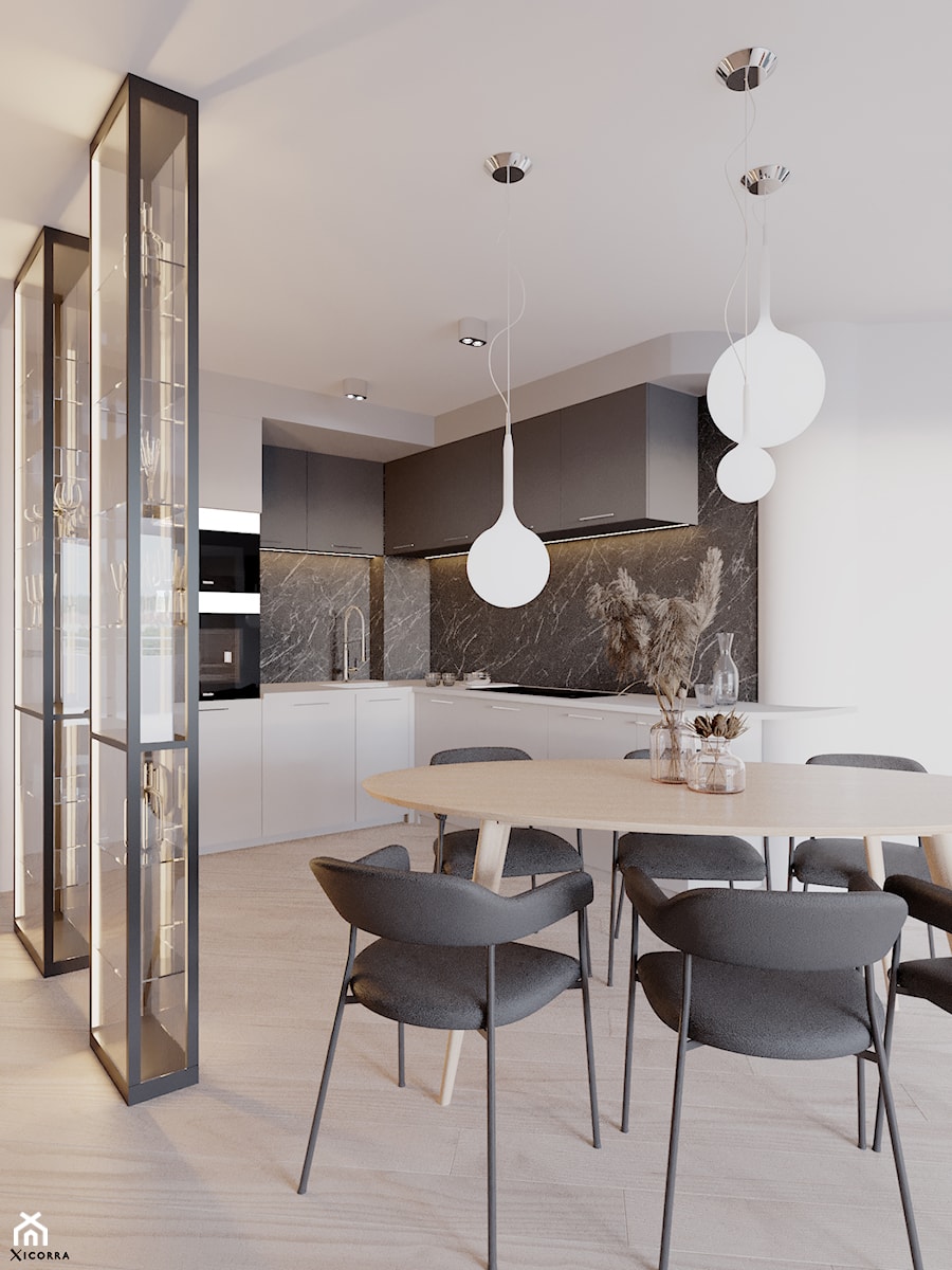 Apartament na słupach - Kuchnia, styl nowoczesny - zdjęcie od Xicorra Living