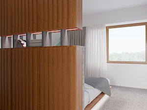 Sypialnia z centralnym łóżkiem - zdjęcie od Xicorra Living