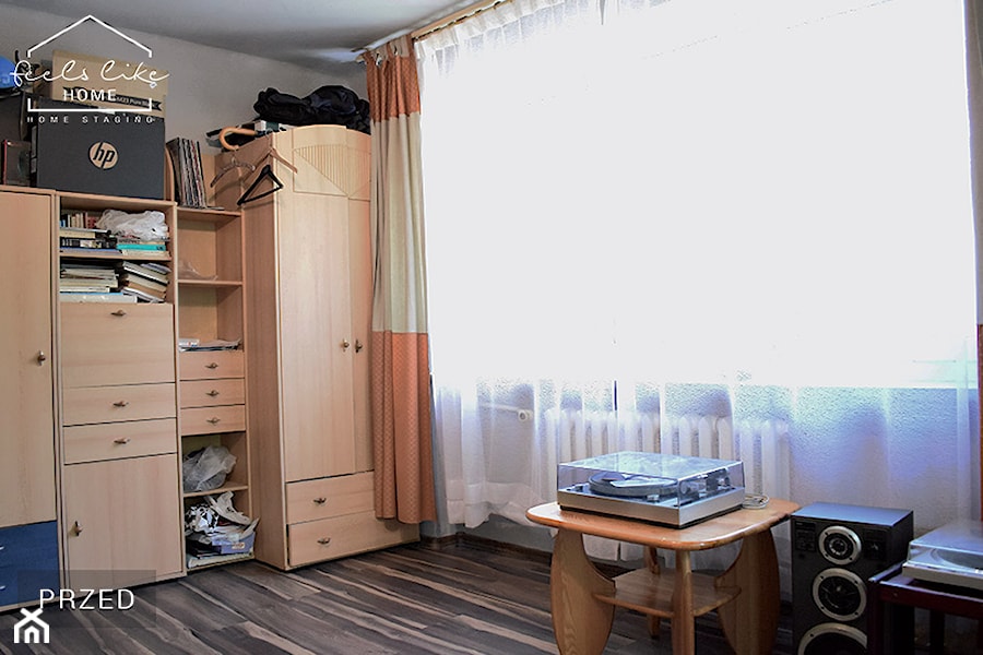 pokój w kawalerce PRZED metamorfozą - zdjęcie od Feels Like Home