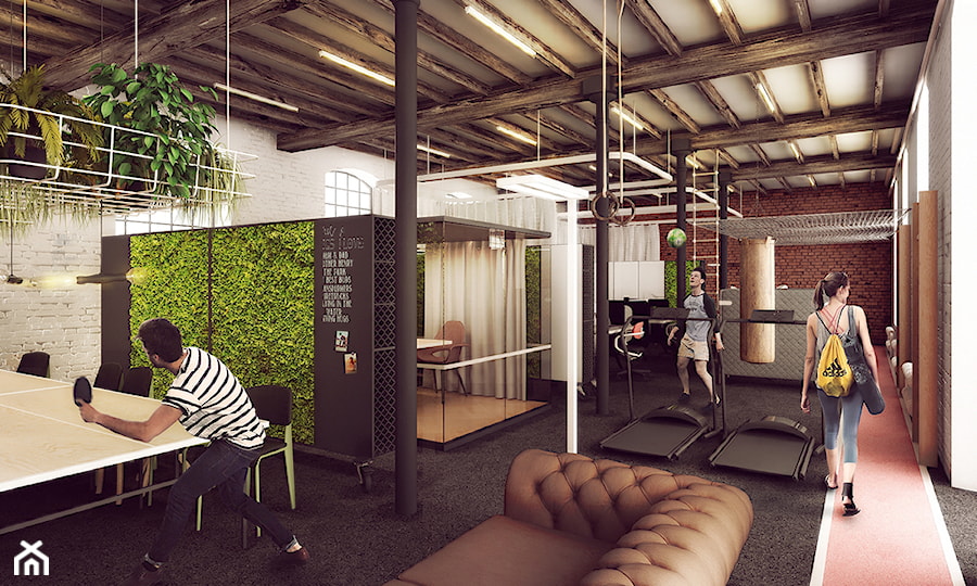 Biura dla startupów - Wnętrza publiczne, styl industrialny - zdjęcie od oshi pracownia projektowa