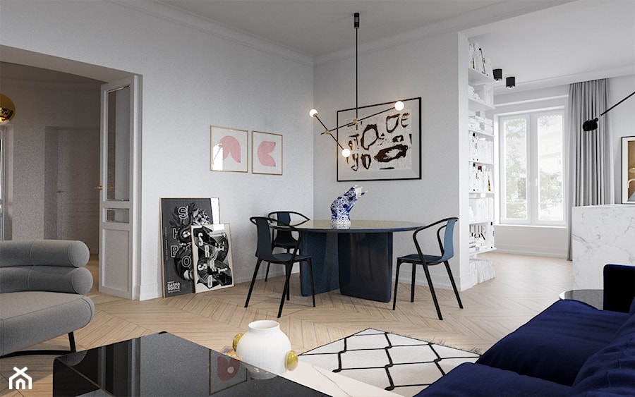 mieszkanie w kamienicy - Salon, styl nowoczesny - zdjęcie od oshi pracownia projektowa