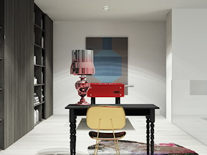 Dom po miastem - Średnie szare biuro, styl nowoczesny - zdjęcie od oshi pracownia projektowa