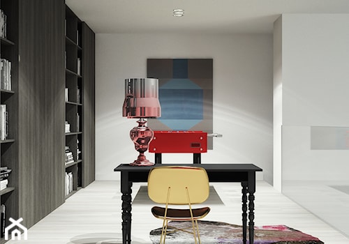 Dom po miastem - Średnie szare biuro, styl nowoczesny - zdjęcie od oshi pracownia projektowa