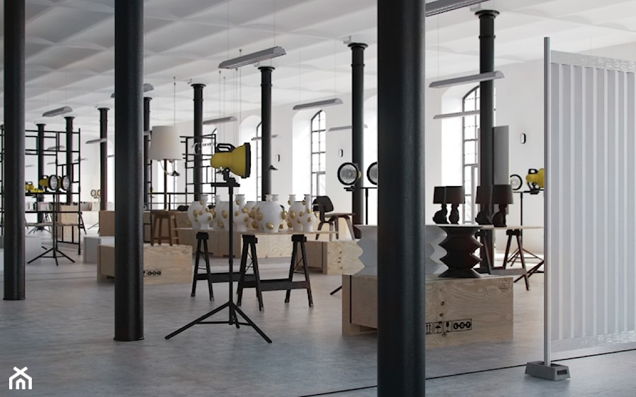 Łódź Design Festiwal 2014 - Wnętrza publiczne, styl industrialny - zdjęcie od oshi pracownia projektowa