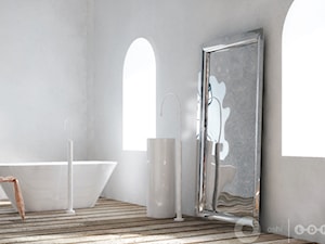 Łódź Design Festiwal 2014 - Średnia na poddaszu łazienka z oknem, styl industrialny - zdjęcie od oshi pracownia projektowa