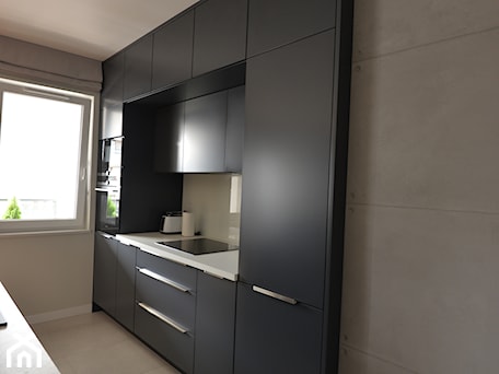 Aranżacje wnętrz - Kuchnia: Projekt mieszkania w nowoczesnym stylu z akcentami betonu - Bello Arti Agata Michalak. Przeglądaj, dodawaj i zapisuj najlepsze zdjęcia, pomysły i inspiracje designerskie. W bazie mamy już prawie milion fotografii!