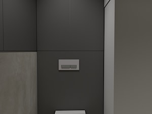 Mini łazienka / wc dla gości z dużym lustrem - Łazienka, styl nowoczesny - zdjęcie od Bello Arti Agata Michalak