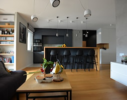 Projekt mieszkania w nowoczesnym stylu z akcentami betonu - zdjęcie od Bello Arti Agata Michalak - Homebook