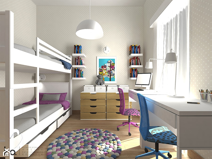 Mieszkanie pokazowe - Pokój dziecka, styl nowoczesny - zdjęcie od Ko. autorska pracownia wnętrz Katarzyna Anna Kowalik