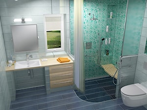 łazienka dla niepełnosprawnego chłopca - zdjęcie od Karolina Wolska - pracownia architektoniczna