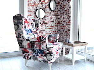 Fotel uszak - Salon, styl tradycyjny - zdjęcie od liiving_pl