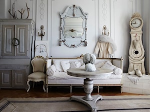 Meble - Mały biały salon, styl vintage - zdjęcie od LampOn.pl
