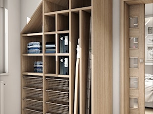Projekt Domu 120m2 - Gdynia Oksywie - Mała garderoba na poddaszu z oknem, styl nowoczesny - zdjęcie od GoHome