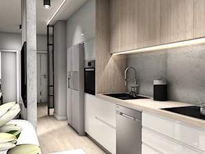 Projekt Mieszkania 62m2 - Warszawa Bemowo - Kuchnia, styl nowoczesny - zdjęcie od GoHome
