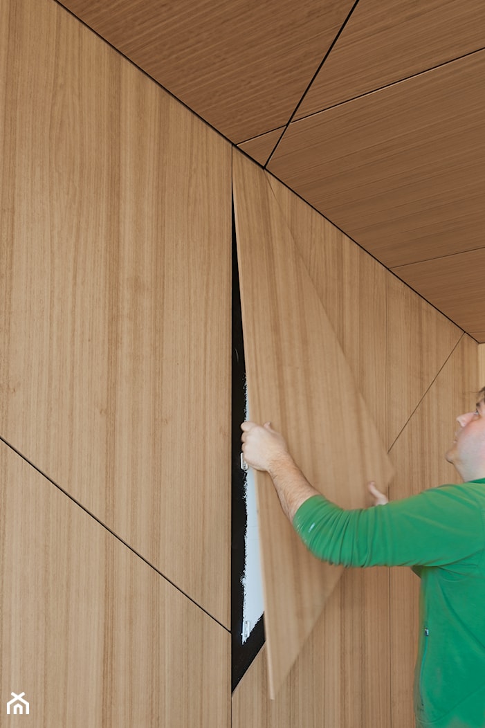montaż paneli sufitowych i ściennych przy użyciu klipsów firmy Fastmount PC-M2H - zdjęcie od FASTMOUNT™-NOWACORE Innowacyjne klipsy do szybkiego montażu paneli na sufity, ściany, podłogi firmy i do mebli - Homebook