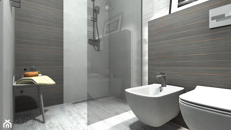 Łazienka 5 - Średnia bez okna łazienka, styl rustykalny - zdjęcie od Salon Łazienek JACEK