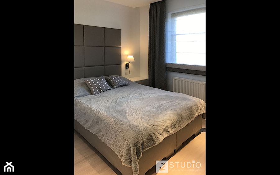 sypialnia w apartamencie w Sopocie - zdjęcie od K2studio