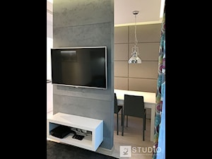 otwarta przestrzeń dzienna w apartamencie w Sopocie - zdjęcie od K2studio