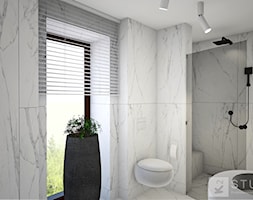 Elegancka i ponadczasowa łazienka w bieli - zdjęcie od K2studio - Homebook