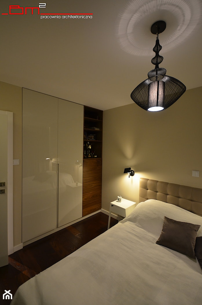 projekt mieszkania 65m2 - Sypialnia, styl nowoczesny - zdjęcie od bm2 brzostek maciej - Homebook