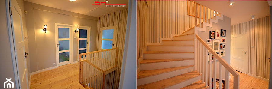 generalny remont domu - Schody wachlarzowe drewniane betonowe, styl tradycyjny - zdjęcie od bm2 brzostek maciej
