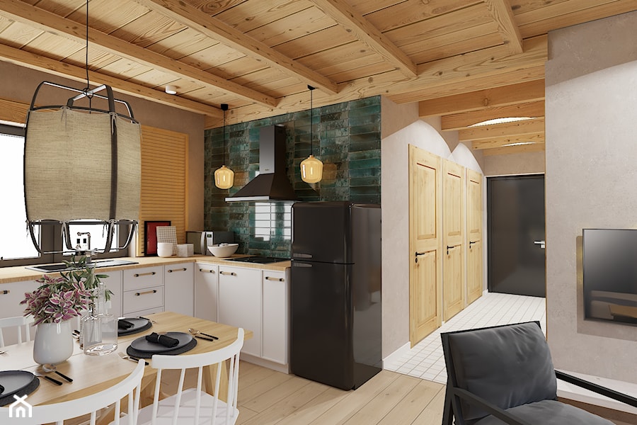 Domek wypoczynkowy w Szczawnicy - Kuchnia, styl rustykalny - zdjęcie od Krecha Studio