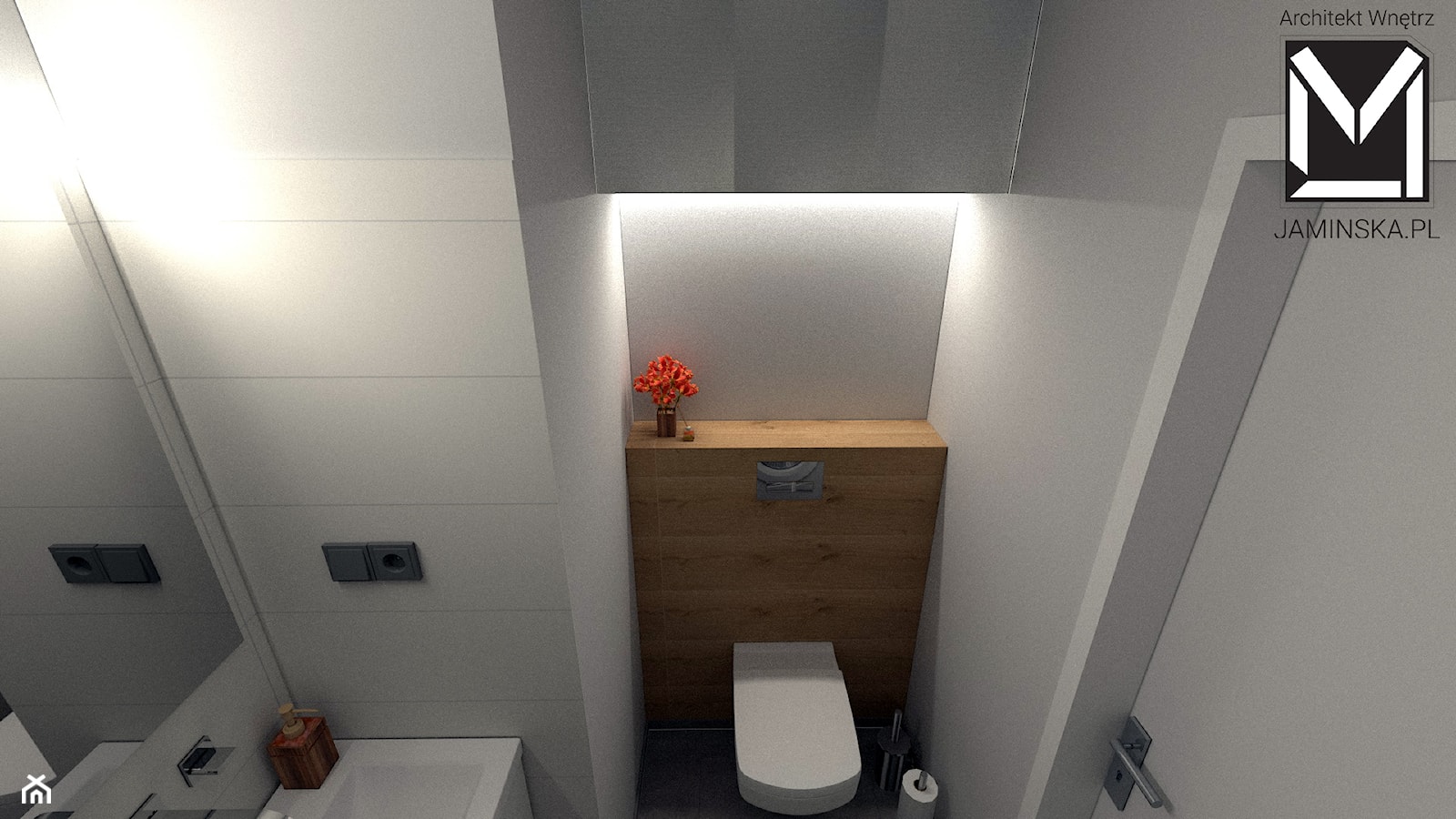 Wizualizacja łazienki - zdjęcie od jaminska.pl - Homebook