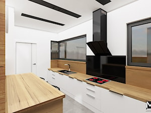 Projekt pomieszczeń wspólnych w domu jednorodzinnym - Kuchnia, styl nowoczesny - zdjęcie od jaminska.pl
