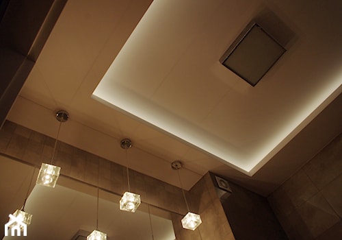1 - Mała bez okna z lustrem łazienka, styl nowoczesny - zdjęcie od Studio Projekt