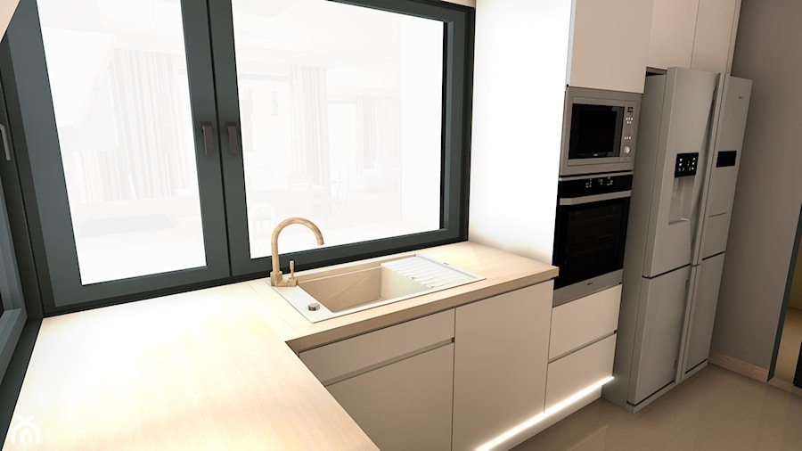 Dom w ciepłych barwach - Kuchnia, styl minimalistyczny - zdjęcie od Studio Projekt