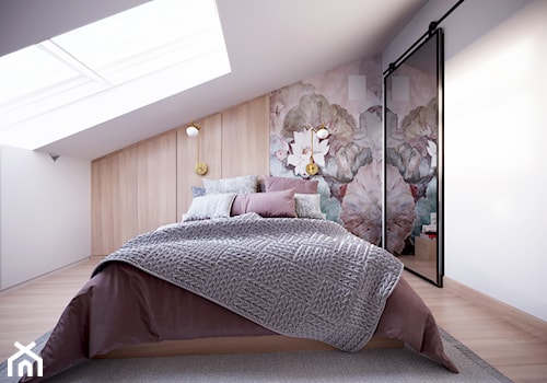 Sypialnia na poddaszu - zdjęcie od OHHOME - projekty, remonty, meble