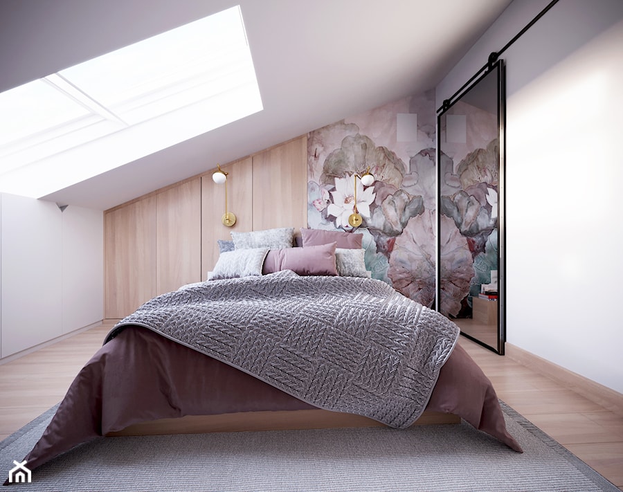 Sypialnia na poddaszu - zdjęcie od OHHOME - projekty, remonty, meble