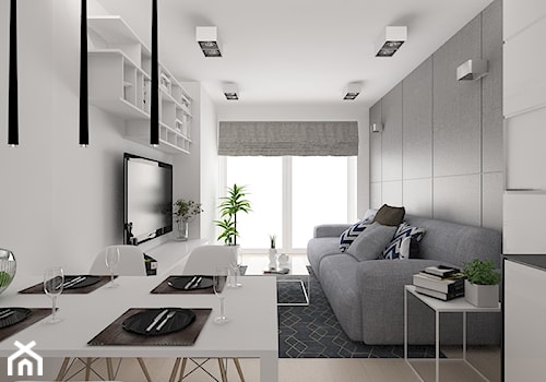 Krowoderska 32 m2 - Salon, styl minimalistyczny - zdjęcie od OHHOME - projekty, remonty, meble