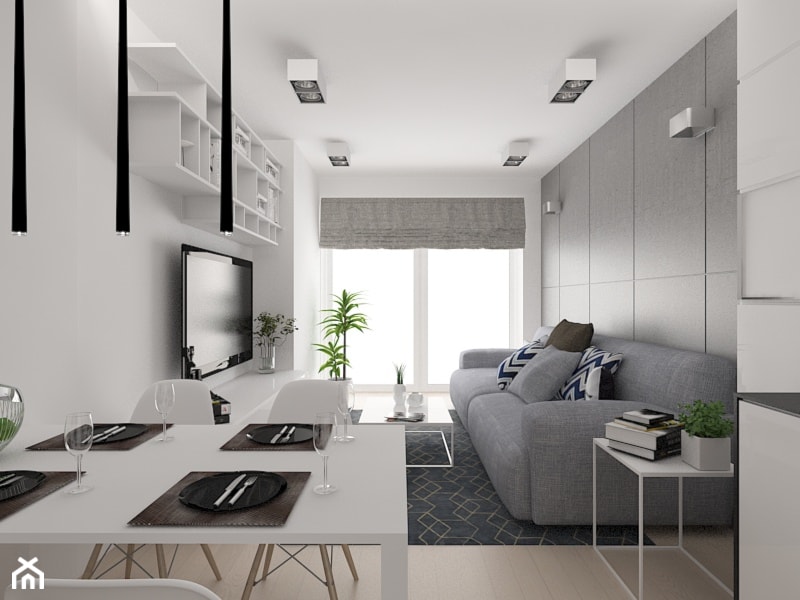Krowoderska 32 m2 - Salon, styl minimalistyczny - zdjęcie od OHHOME - projekty, remonty, meble