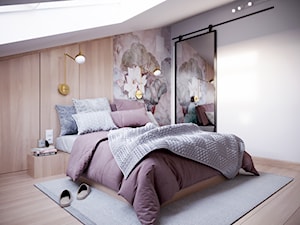 Sypialnia z motywem kwiatowym - zdjęcie od OHHOME - projekty, remonty, meble