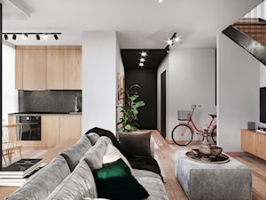 Otwarta przestrzeń dzienna w stylu skandynawskim - zdjęcie od OHHOME - projekty, remonty, meble
