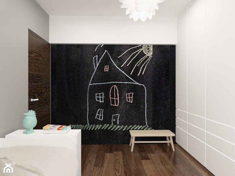 Pokój dla dziecka - farba tablicowa - zdjęcie od OHHOME - projekty, remonty, meble - Homebook