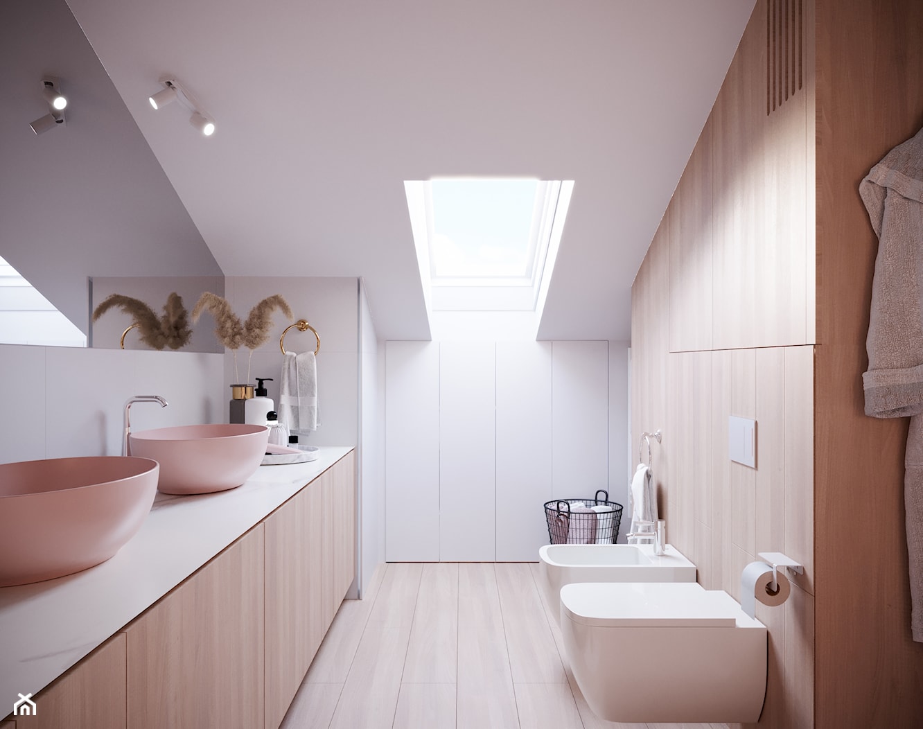 Główna łazienka z bidetem - zdjęcie od OHHOME - projekty, remonty, meble - Homebook