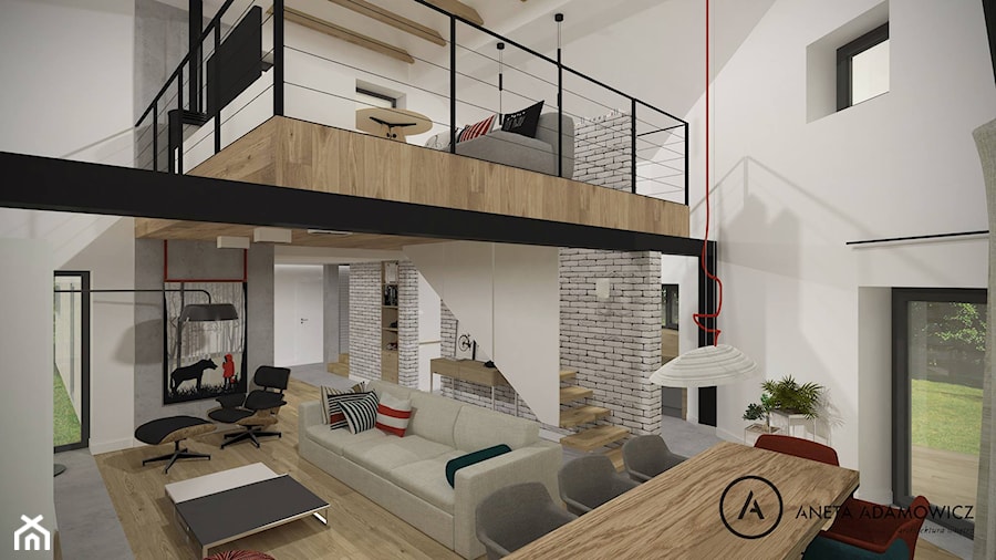 dom mieszkalny - koncepcja 3 - zdjęcie od Aneta Adamowicz architektura wnętrz