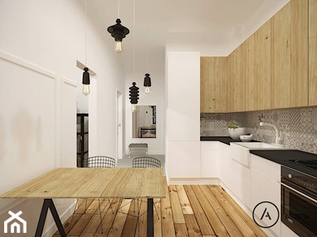 Aranżacje wnętrz - Kuchnia: mieszkanie - koncepcja 1 - Aneta Adamowicz architektura wnętrz. Przeglądaj, dodawaj i zapisuj najlepsze zdjęcia, pomysły i inspiracje designerskie. W bazie mamy już prawie milion fotografii!