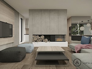 dom jednorodzinny - koncepcja 1 - zdjęcie od Aneta Adamowicz architektura wnętrz