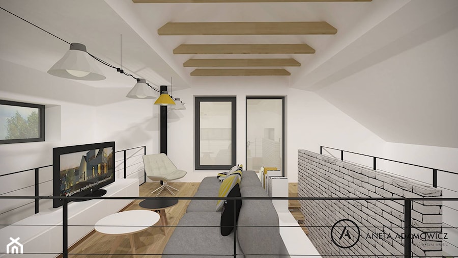 dom mieszkalny - koncepcja 2 - zdjęcie od Aneta Adamowicz architektura wnętrz