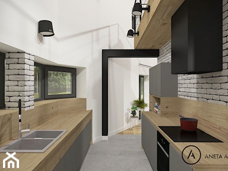 Aranżacje wnętrz - Kuchnia: dom mieszkalny - koncepcja 3 - Aneta Adamowicz architektura wnętrz. Przeglądaj, dodawaj i zapisuj najlepsze zdjęcia, pomysły i inspiracje designerskie. W bazie mamy już prawie milion fotografii!