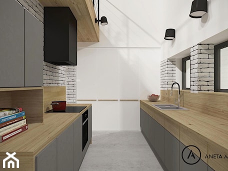 Aranżacje wnętrz - Kuchnia: dom mieszkalny - koncepcja 3 - Aneta Adamowicz architektura wnętrz. Przeglądaj, dodawaj i zapisuj najlepsze zdjęcia, pomysły i inspiracje designerskie. W bazie mamy już prawie milion fotografii!