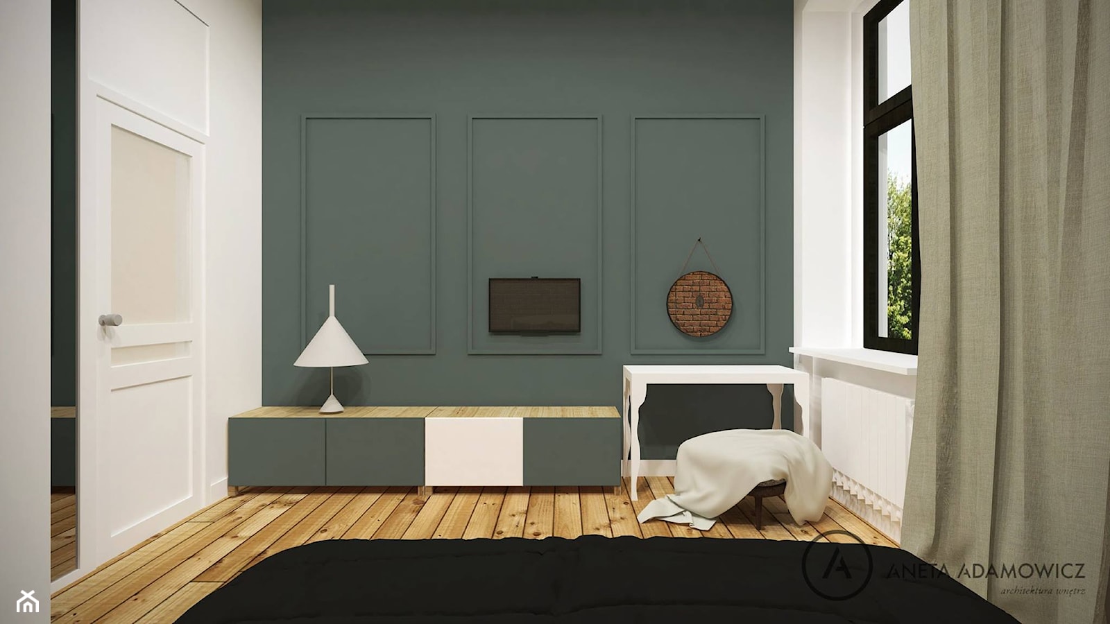 mieszkanie - koncepcja 1 - zdjęcie od Aneta Adamowicz architektura wnętrz - Homebook