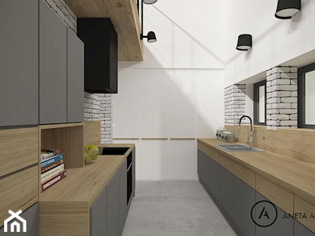 Aranżacje wnętrz - Kuchnia: dom mieszkalny - koncepcja 2 - Aneta Adamowicz architektura wnętrz. Przeglądaj, dodawaj i zapisuj najlepsze zdjęcia, pomysły i inspiracje designerskie. W bazie mamy już prawie milion fotografii!