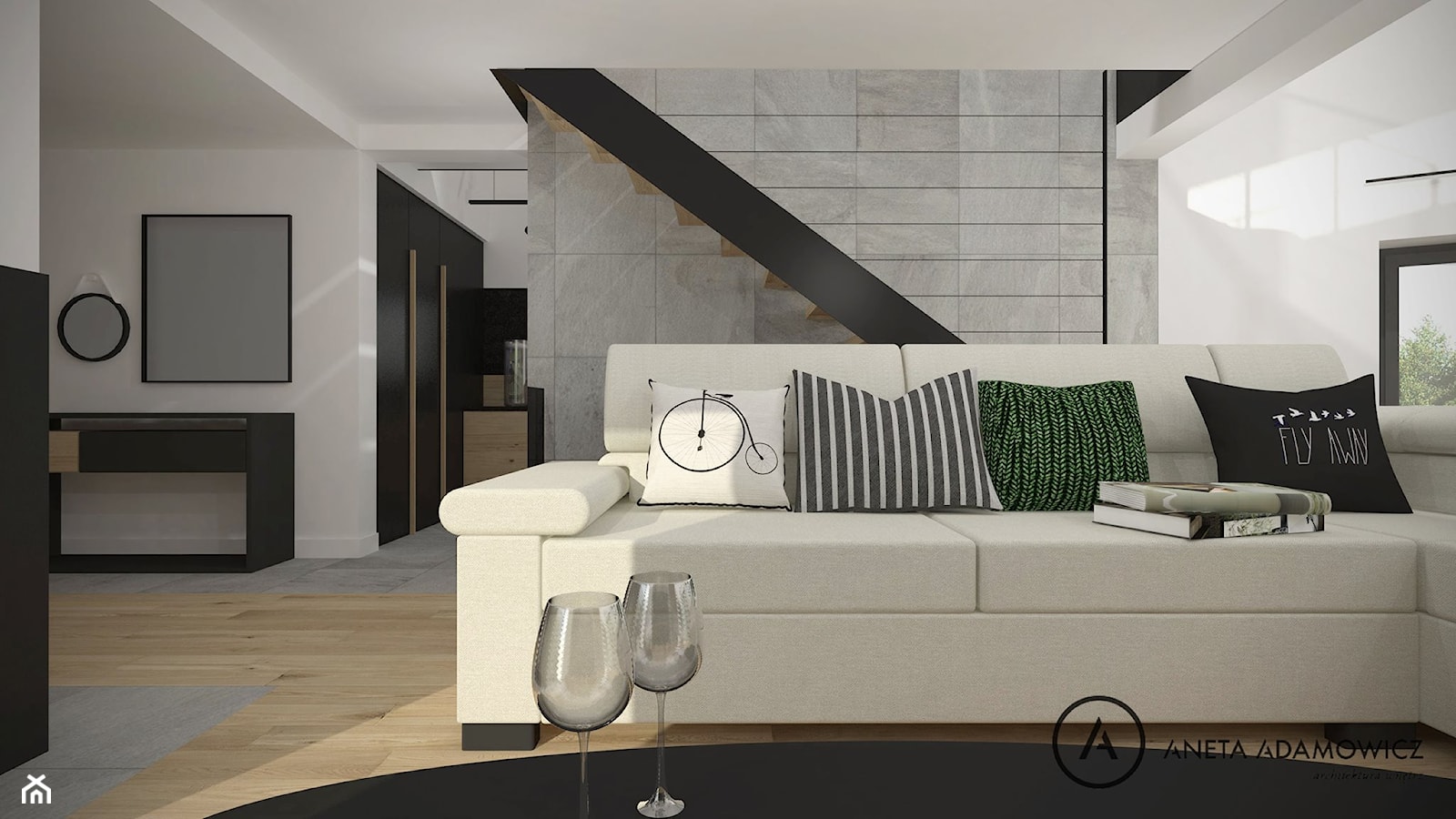 dom mieszkalny - koncepcja 1 - zdjęcie od Aneta Adamowicz architektura wnętrz - Homebook