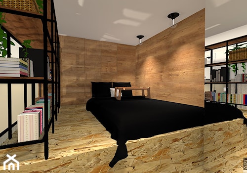 Konkurs MINImum powierzchni, MAXImum funkcjonalności - Średnia biała sypialnia, styl minimalistyczny - zdjęcie od artmetry2